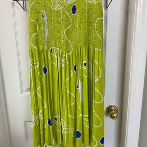 Sleeveless smocked dress